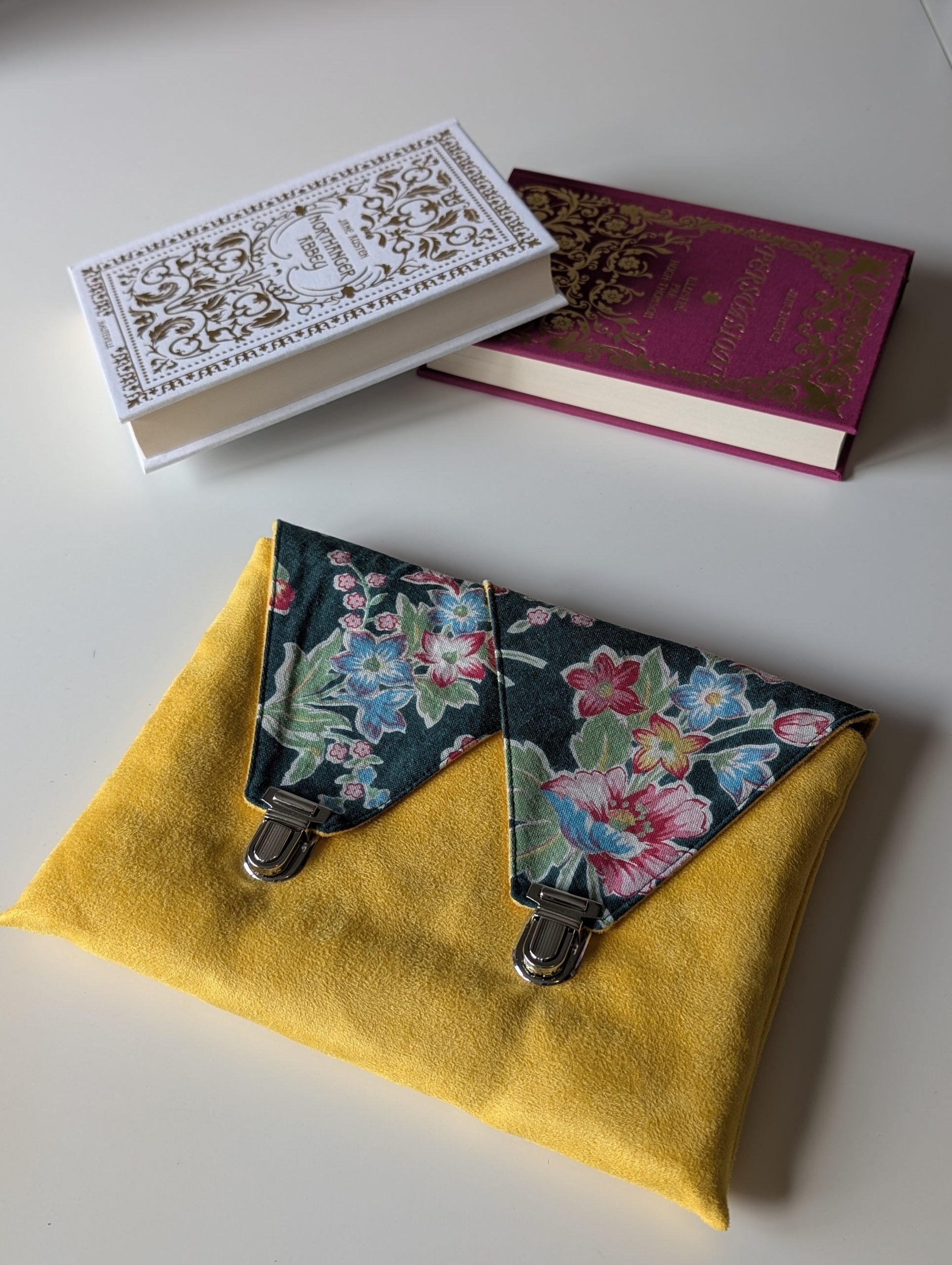 Sac-Pochette 2-en-1 - Jaune Lumineux & Bouquet Fleuri – Image 3