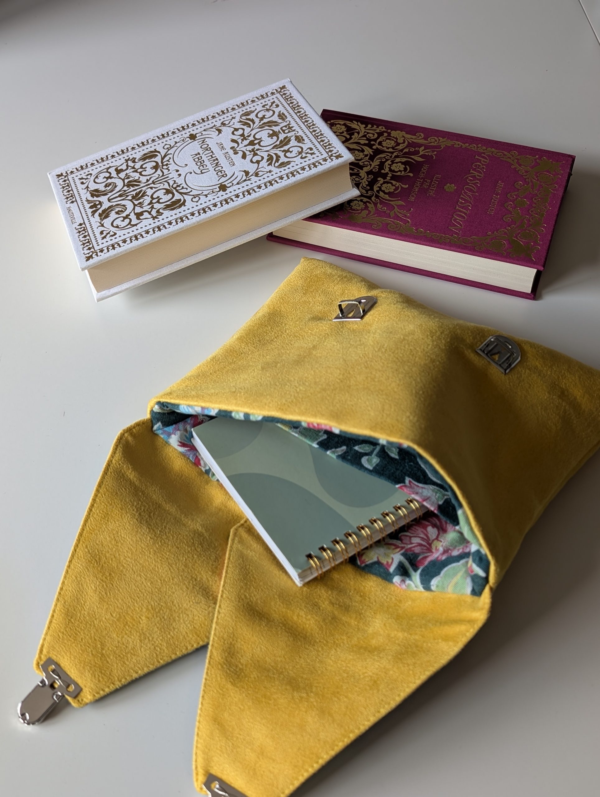 Sac-Pochette 2-en-1 - Jaune Lumineux & Bouquet Fleuri – Image 2