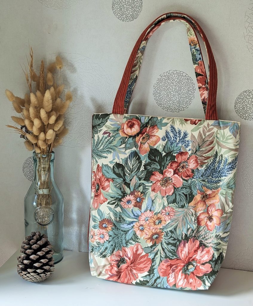 Tote Bag Fleuri & Velours