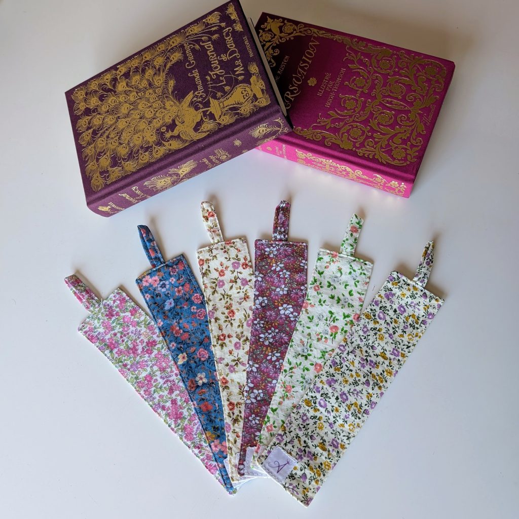 Marque-page en tissu - Collection Fleurie